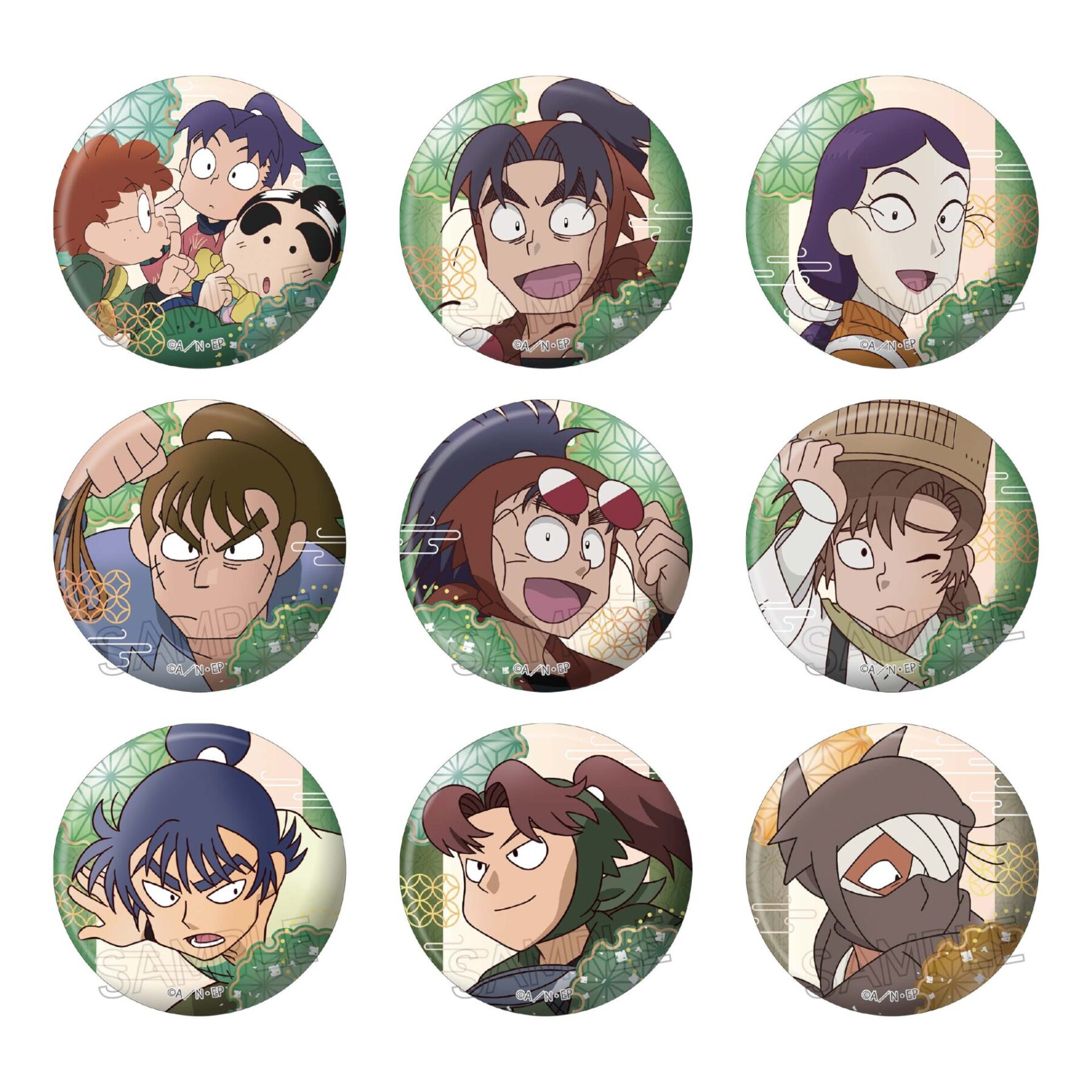 忍たま乱太郎 百面相 缶バッジ -隠密活動中の段- 株式会社ツインクル