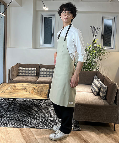 全3色】エプロン（首掛けタイプ） T-8338 | 飲食店制服・ユニフォーム