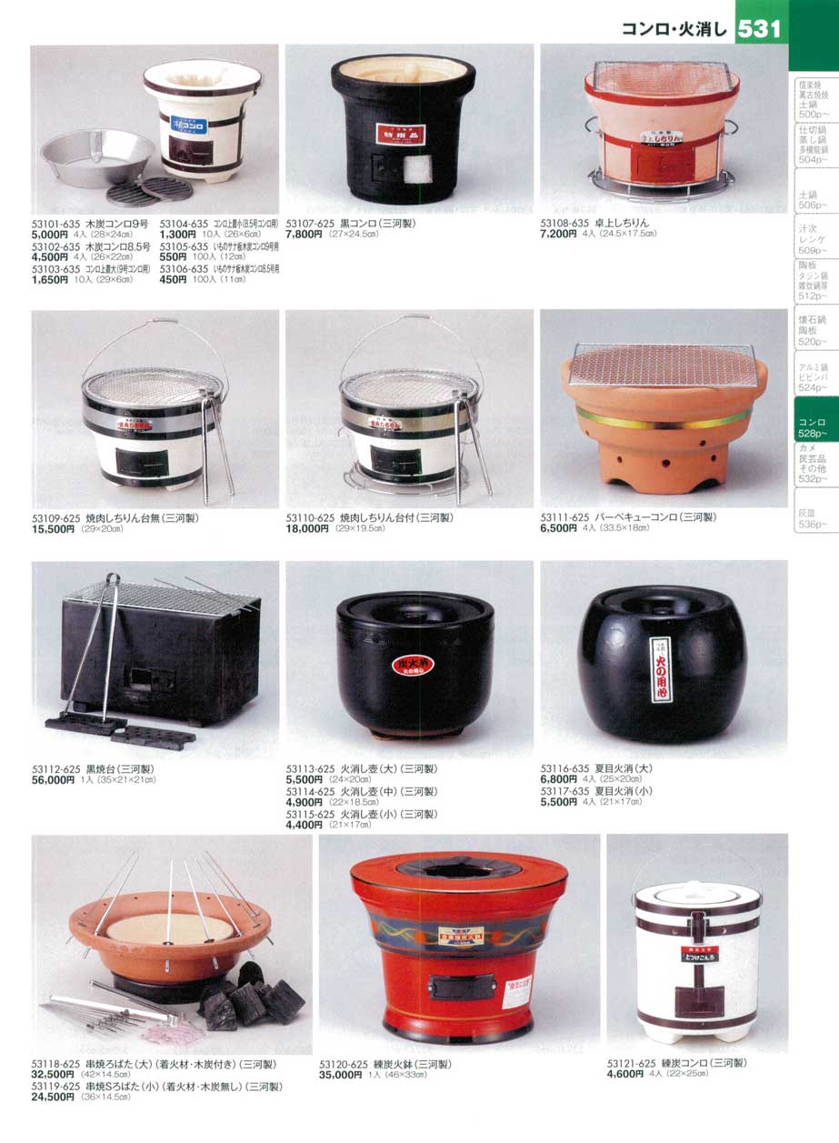 練炭火鉢（三河製）（商品番号53120-625）