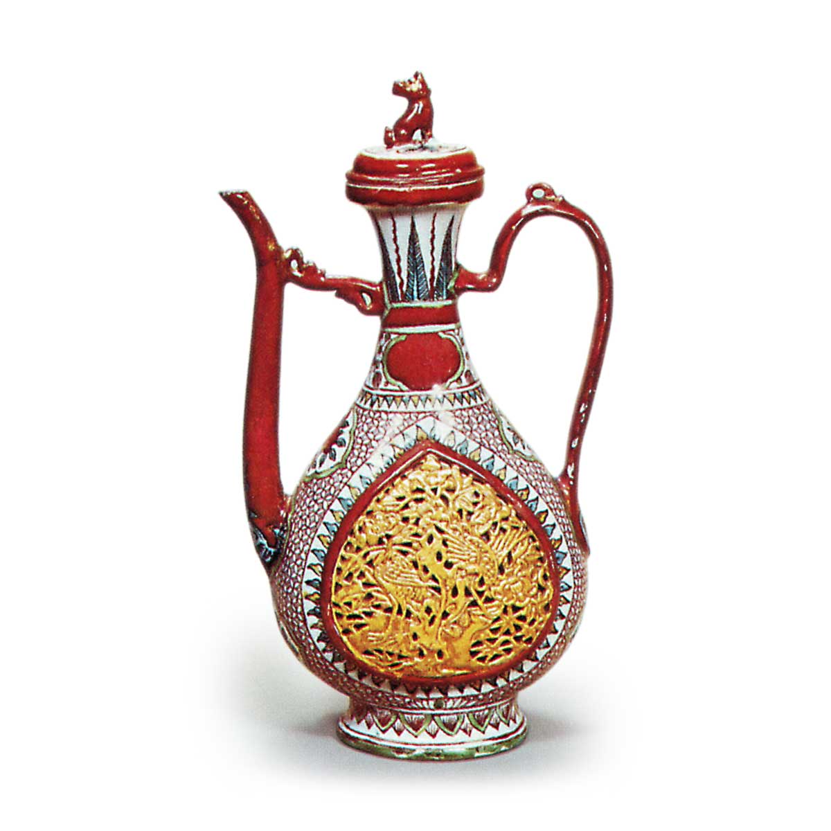 金襴手透盛盞瓶花入 きんらんですかしせいさんびんはないれ | 鶴田