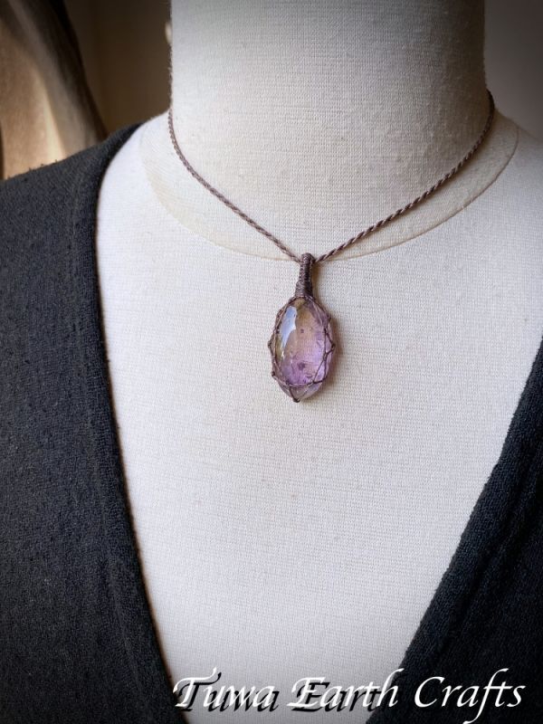 自信・やる気アップ・魔除け】大ぶり♪ 高品質アメトリン ペンダント