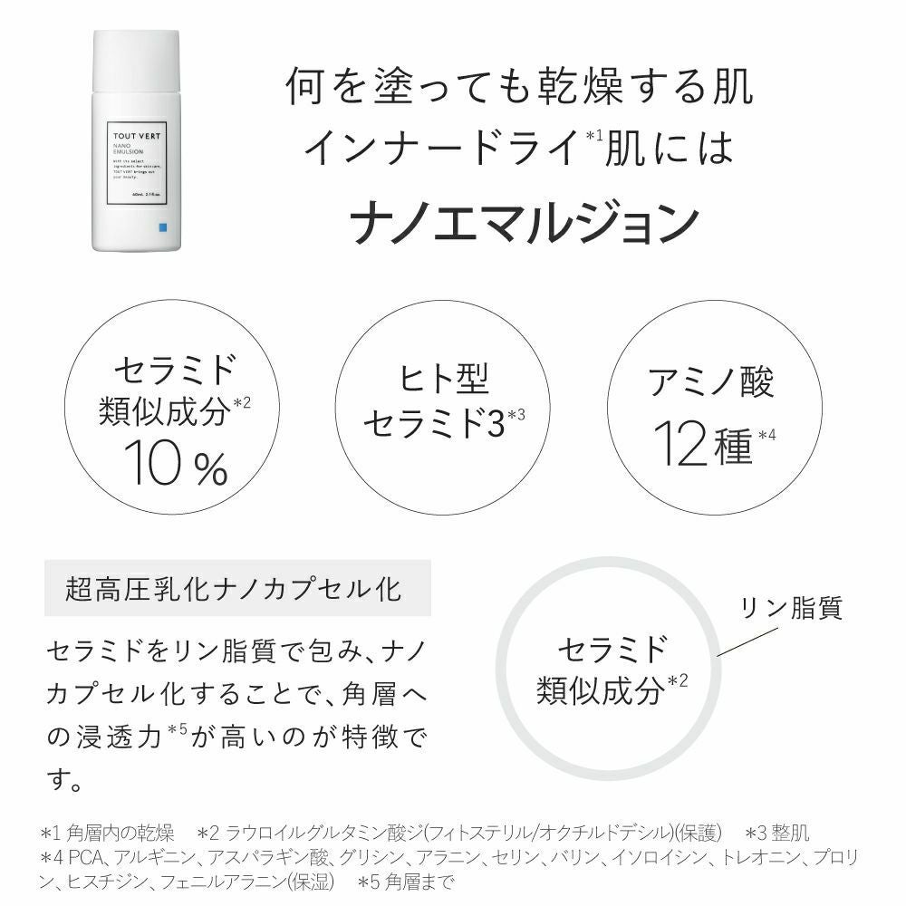 ナノエマルジョン／ナノエマルジョンプラス／ナノエマルジョンディープ