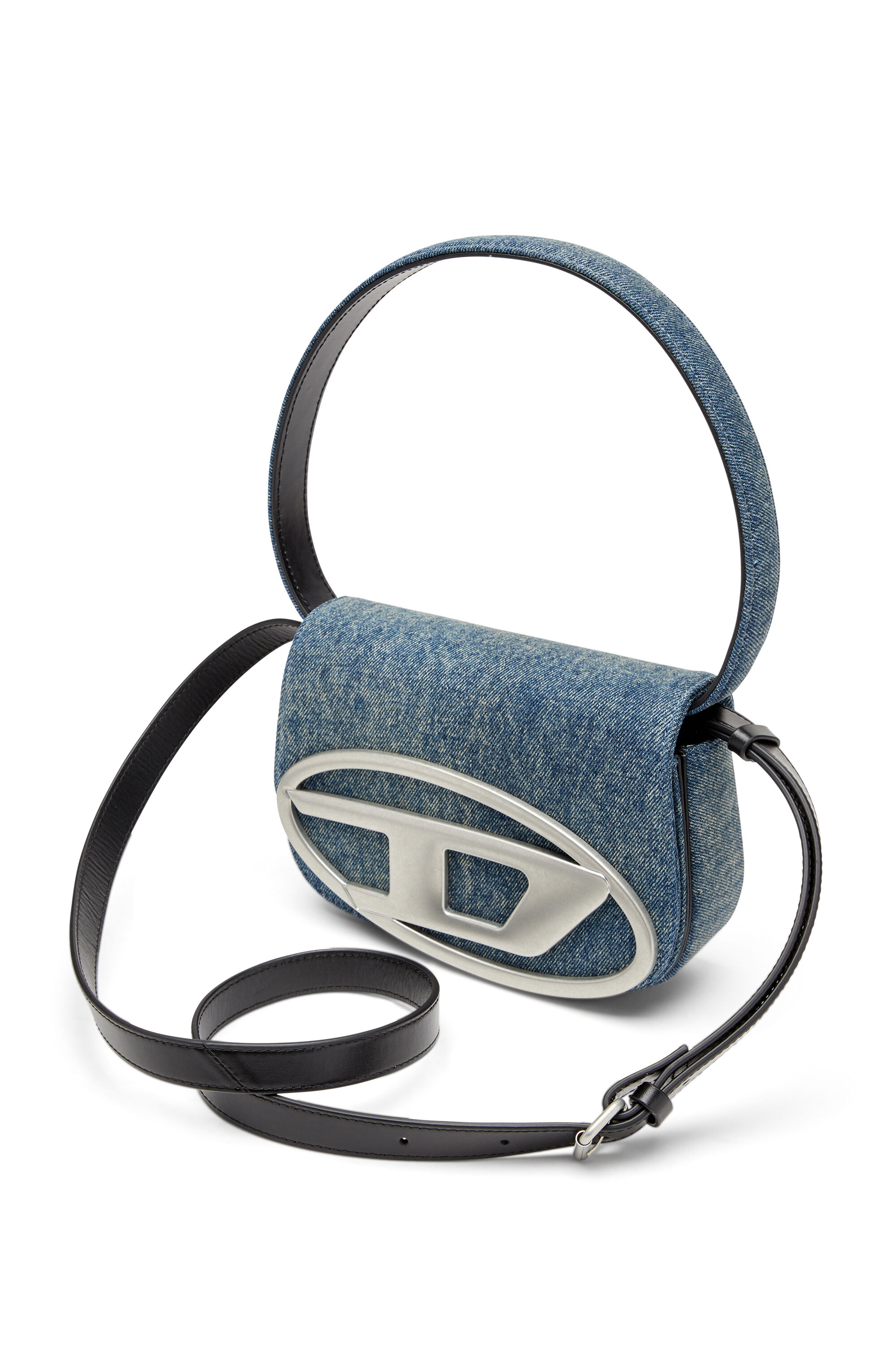 Women's 1DR-Iconic shoulder bag in solarised denim | Blue | Diesel