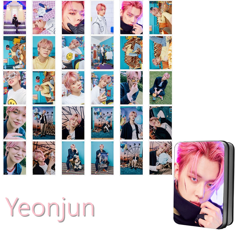 TXT Members Blue Hour LOMO Tin Case Set [30 pcs] (Fan-made) – TXT