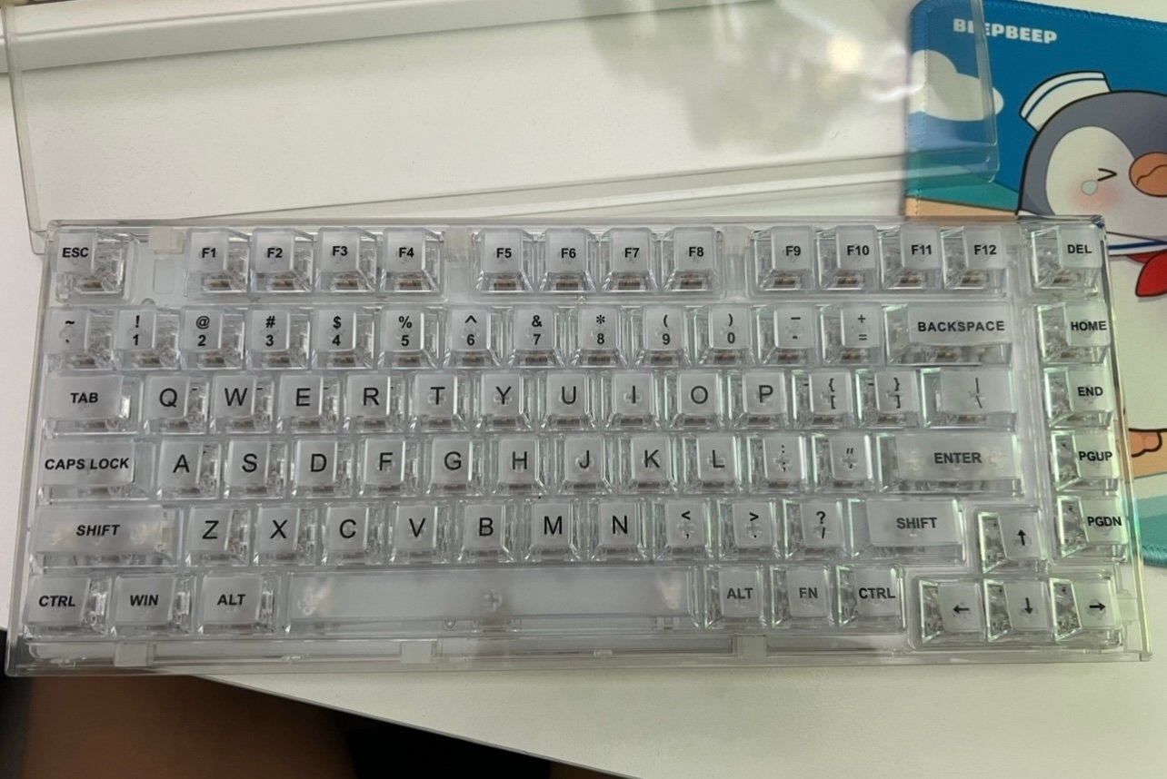 Yunzii x75 pro transparent keyboard kailh | Mercari