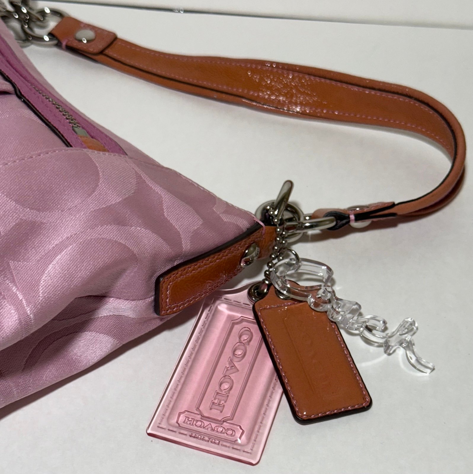 Coach Pink Poppy shoulder bag | Mercari