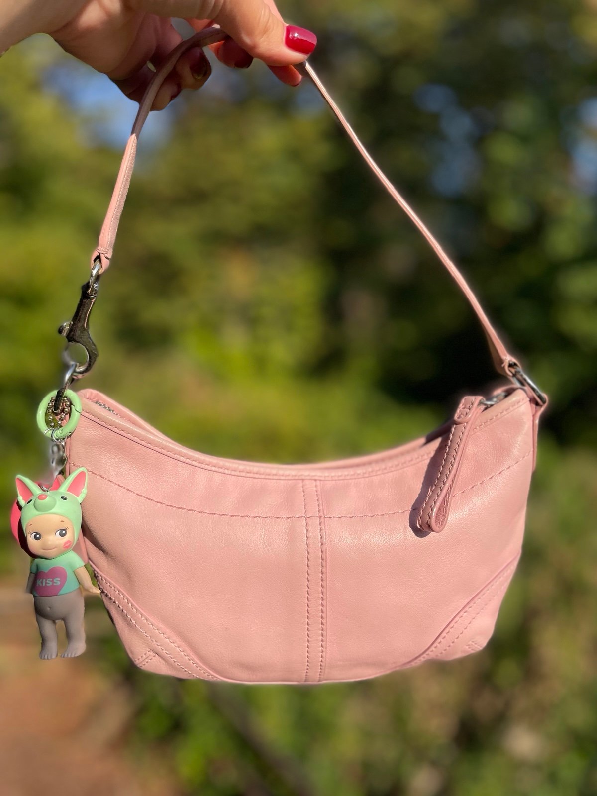 RARE Y2K Vintage COACH Pink Soho Hobo Mini | Mercari