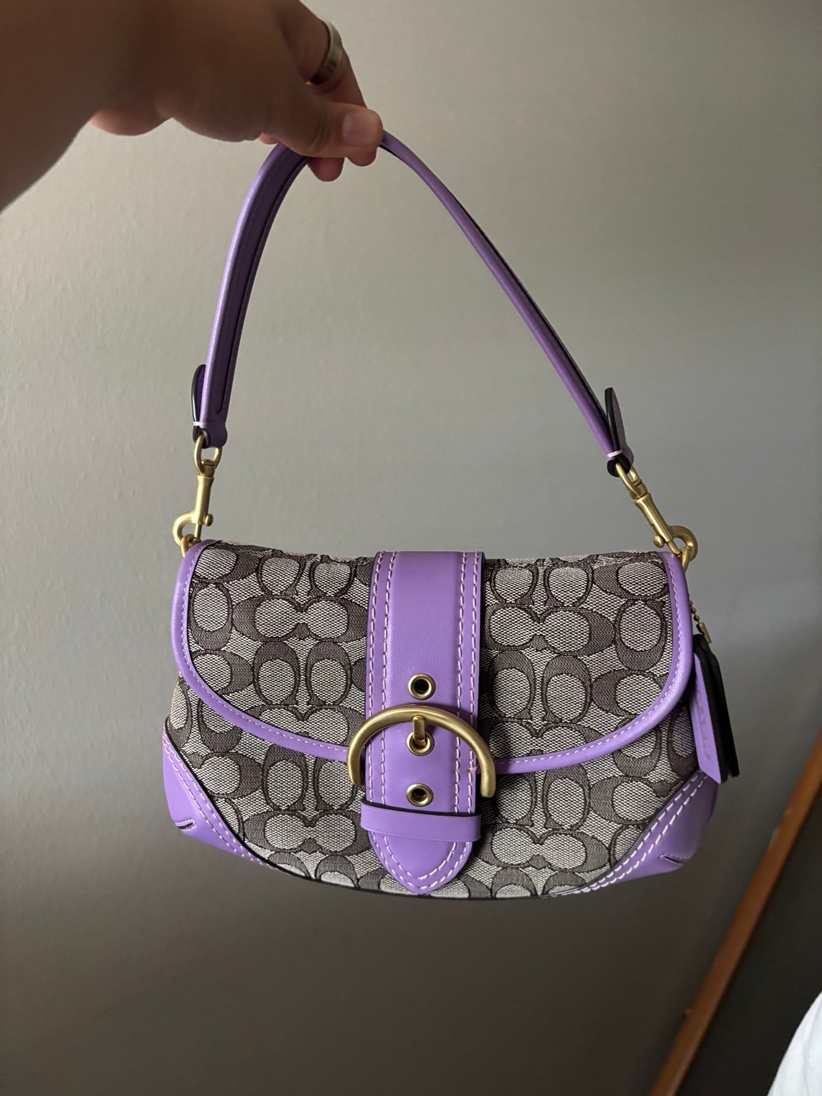 Coach Soho Flap Bag In Signature Jacquard | Mercari