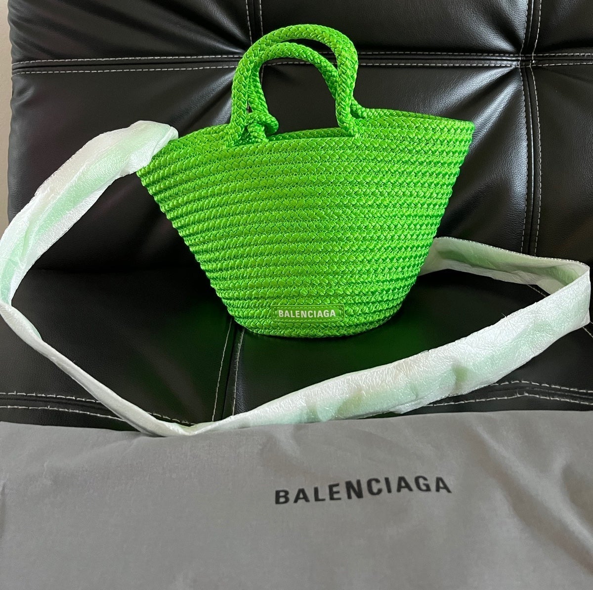 Balenciaga Ibiza Small Basket Bag with Strap | Mercari
