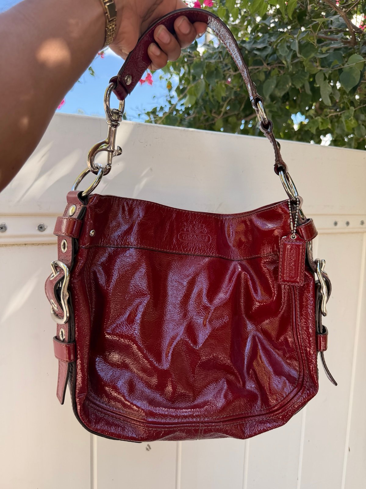 Vintage Y2K Patent Leather Red Purse Shoulder | Mercari