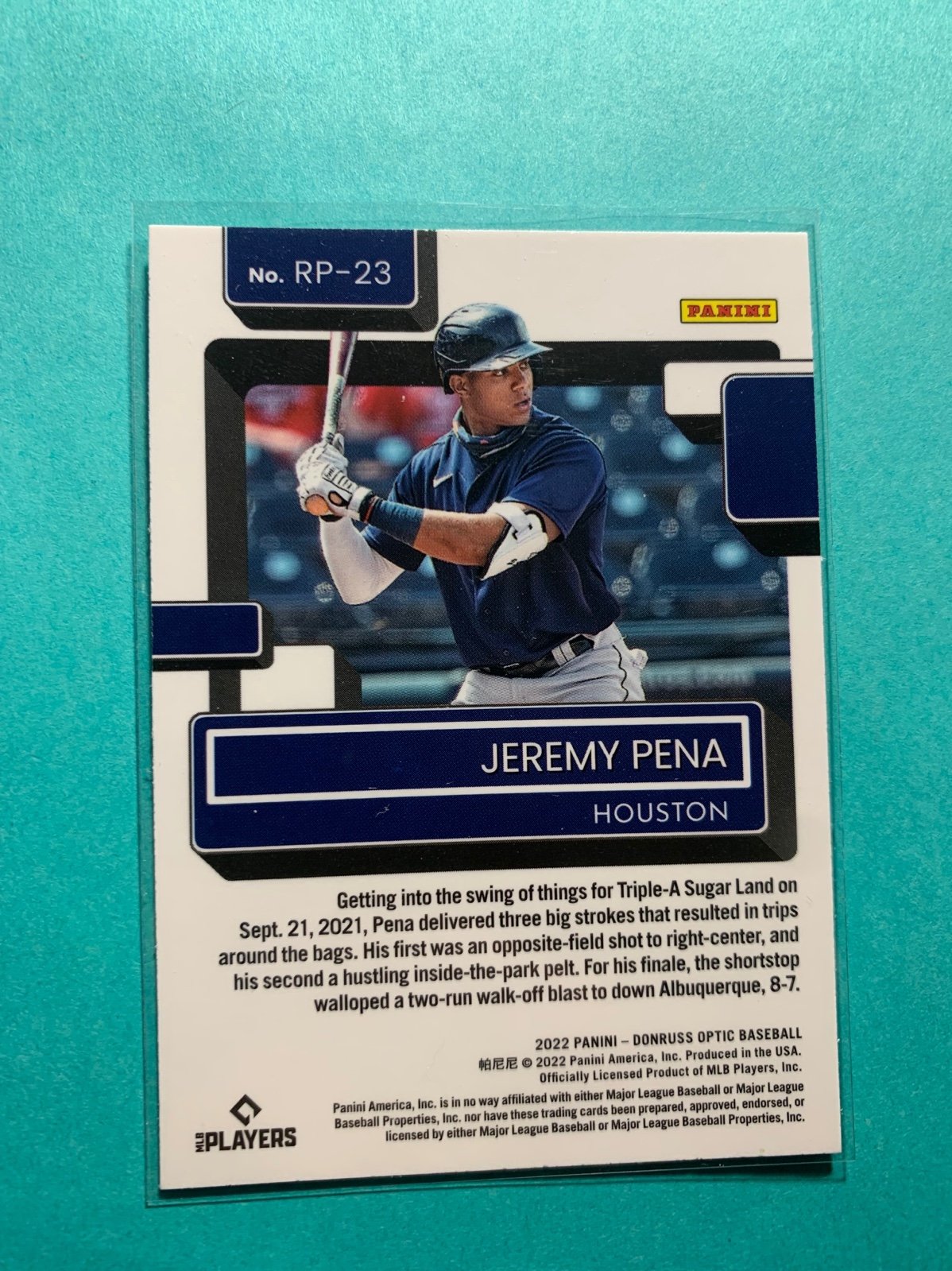 Jeremy pena optic rated prospect Panini | Mercari