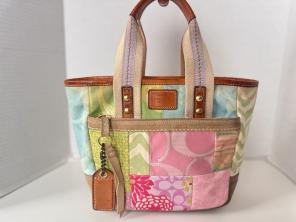 coach bleecker patchwork jacquard tote bag | Mercari