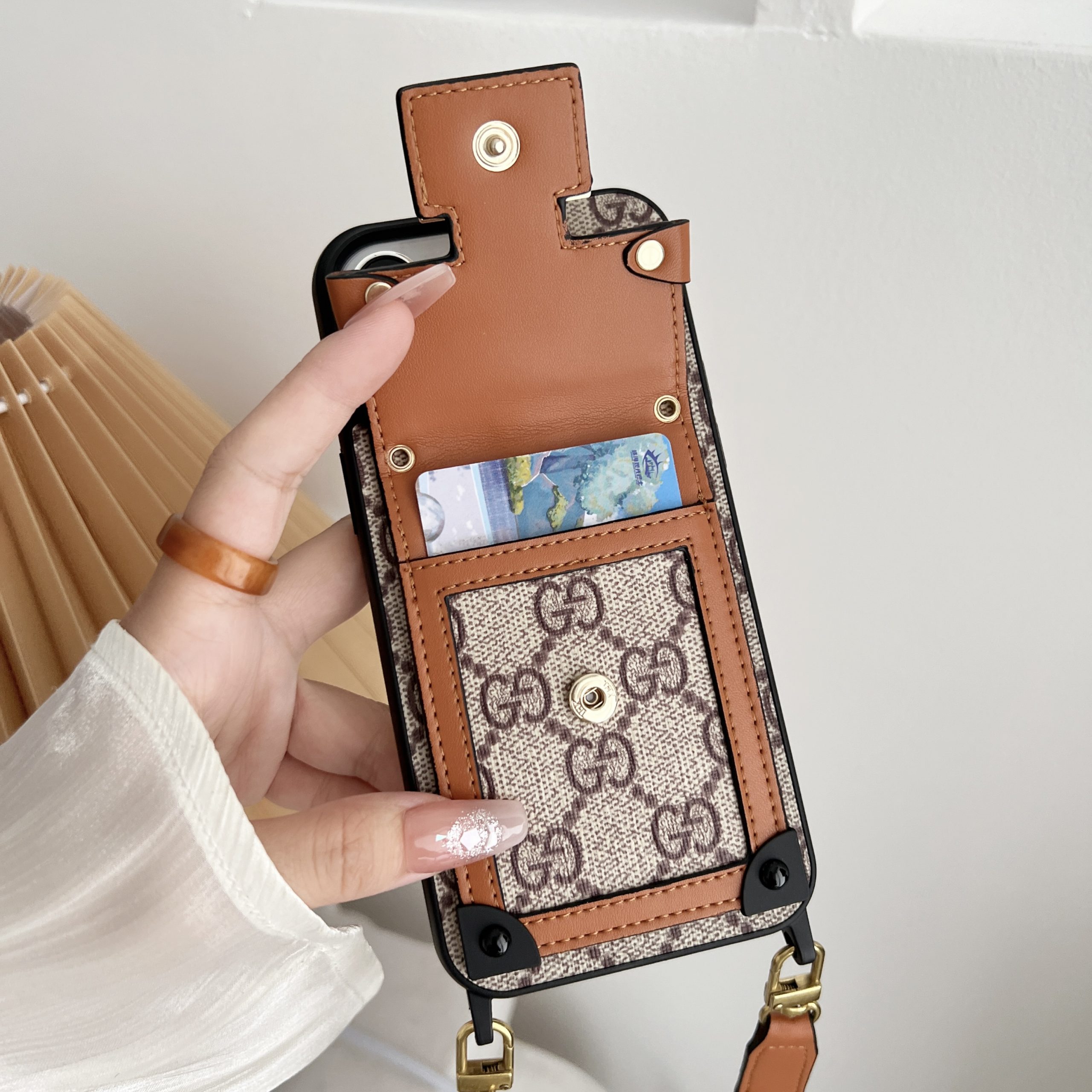 Gucci Canvas Crossbody Phone Case - uCaseSpot