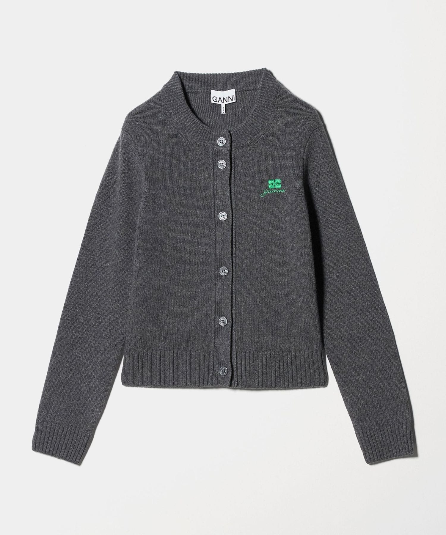 GANNI＞ロゴ カーディガン