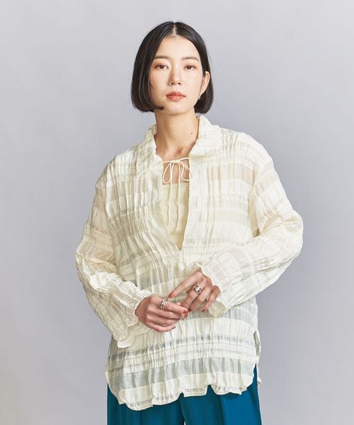 シアーボーダー チュニック
