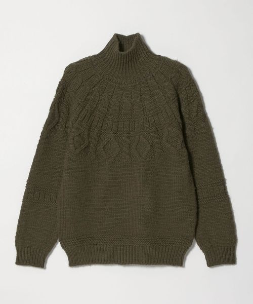 BATONER＞SIGNATURE CREW NECK/シグネチャー クルーネックニット