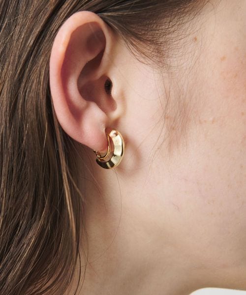 ツイスト フープ ピアス