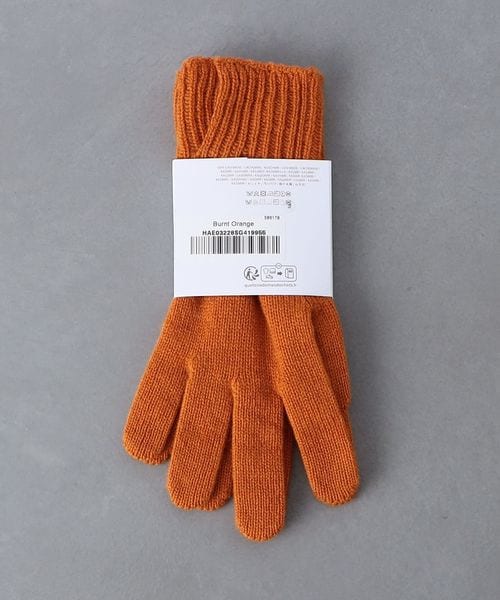 Johnstons of Elgin＞カシミヤ スリットカフス グローブ