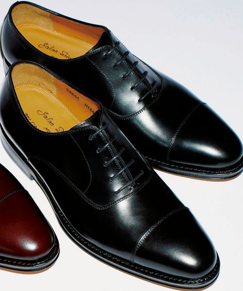 Jalan Sriwijaya＞5アイレット キャップトゥ ドレスシューズ