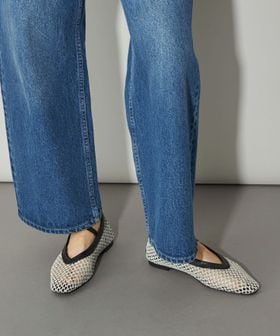 CITEN＞メッシュコンビフラットシューズ