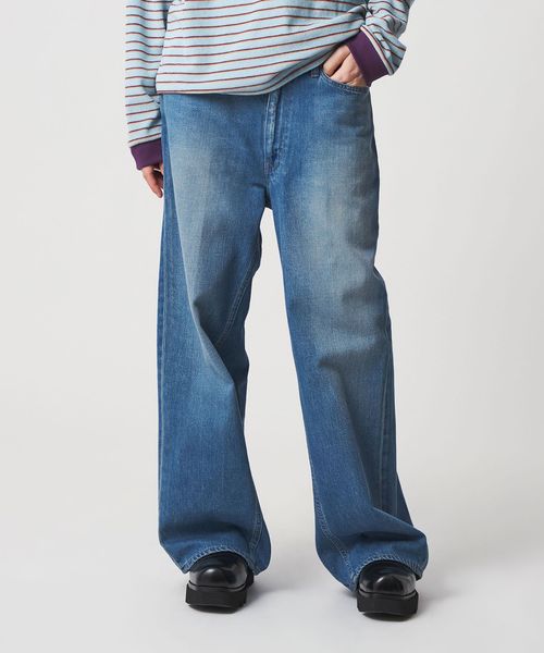 6(ROKU)＞コットン デニム パンツ