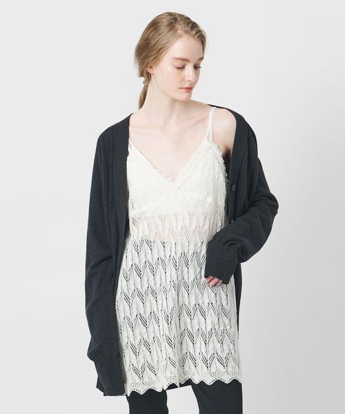 AEWEN MATOPH＞ニットレースキャミソールワンピース