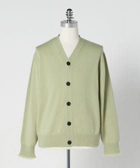 LOEFF＞9ゲージ フリンジ カーディガン UNISEX