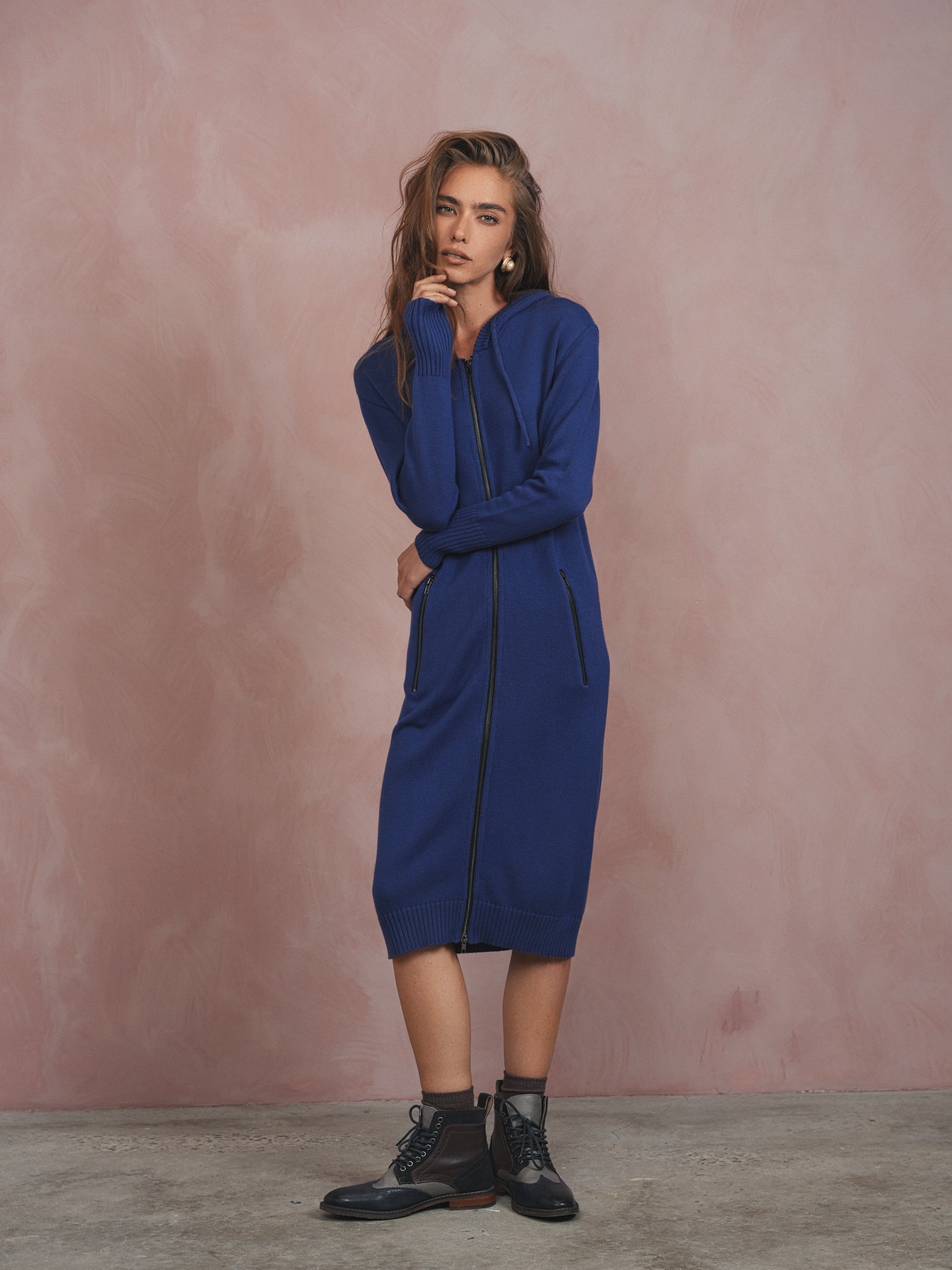 Knit Hoodie Dress – udelny.com
