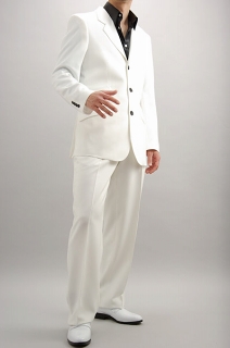 矢沢永吉白いスーツなら上野屋にお任せください。｜3ボタンチェンジ