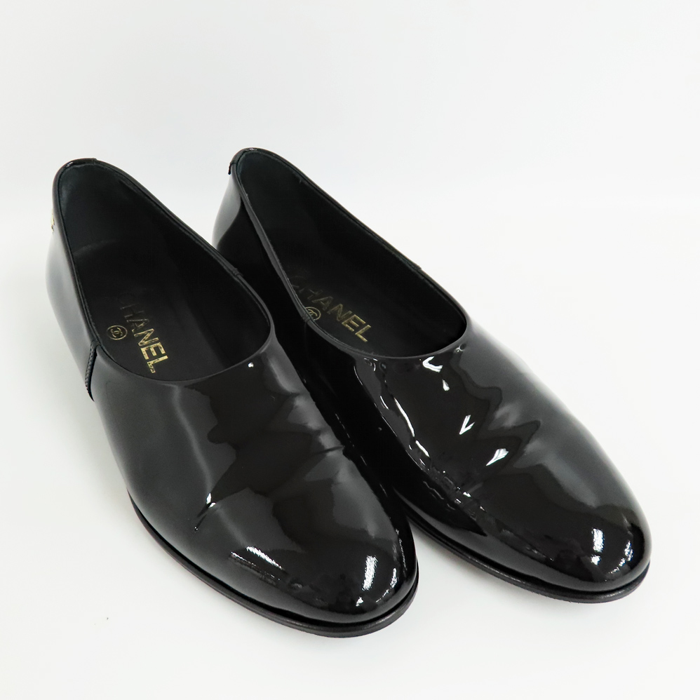 名古屋】【CHANEL】シャネル ローファー 25C G46194 ブラック ココ