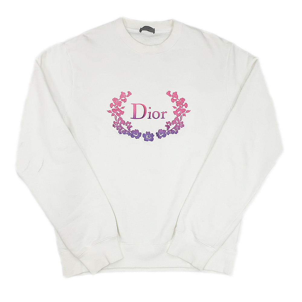 天白】【CHRISTIAN DIOR】ディオール スウェット トレーナー ホワイト
