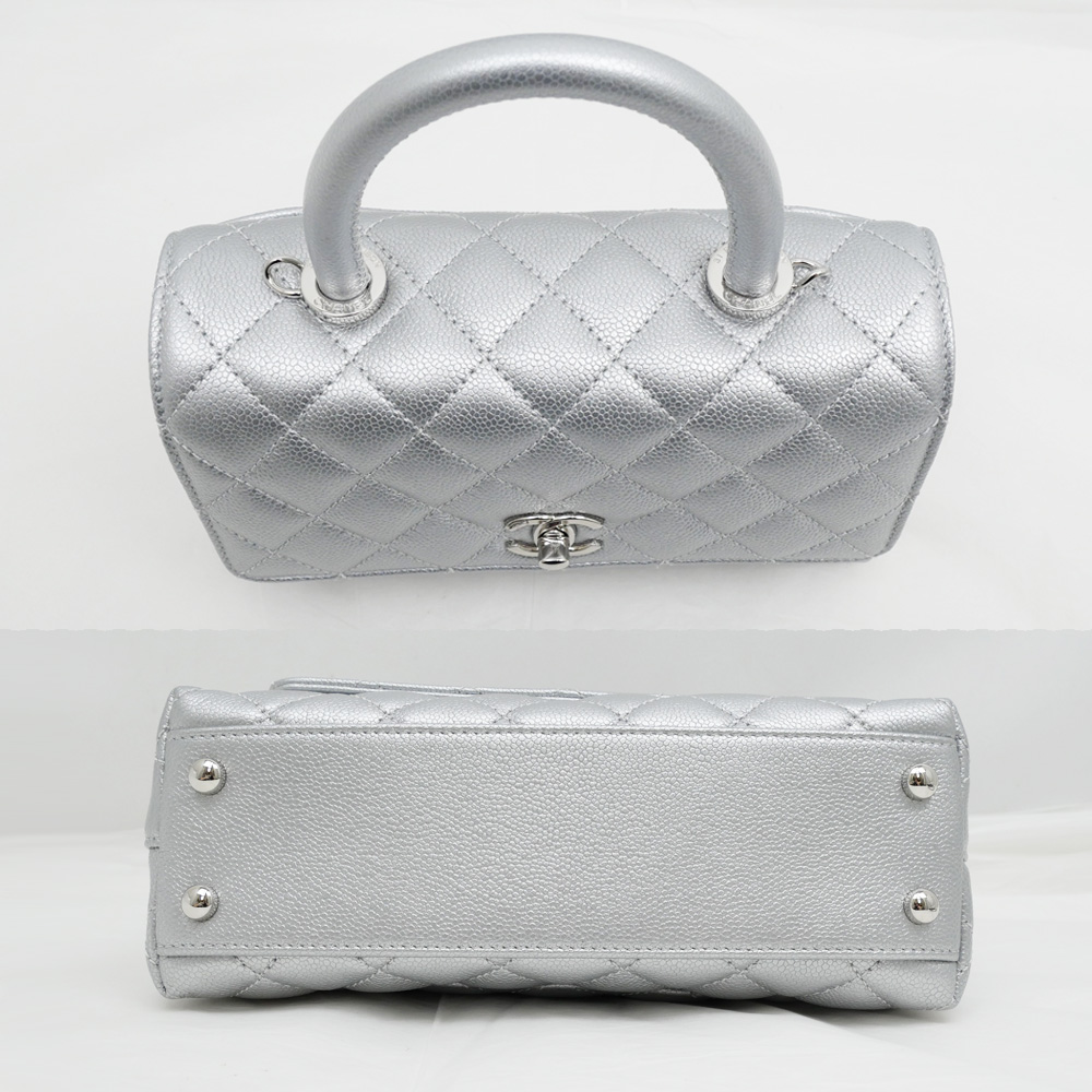 名東】【CHANEL】シャネル ココハンドルXS チェーンショルダーバッグ