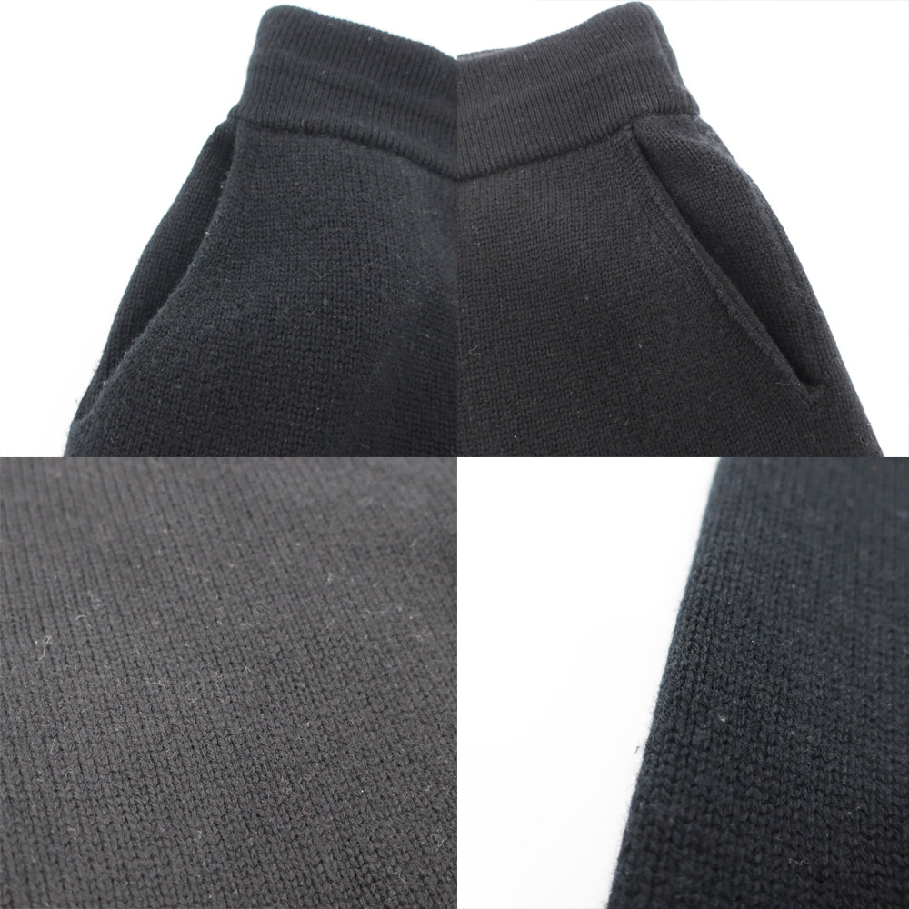 天白】【CELINE】セリーヌ ジョガーパンツ ニット 2A54Q402P ブラック