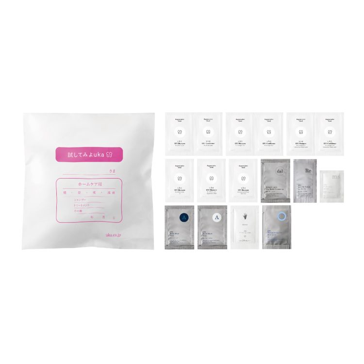 ukakau限定！試してみよuka。uka製品16種類が試せるセットが発売