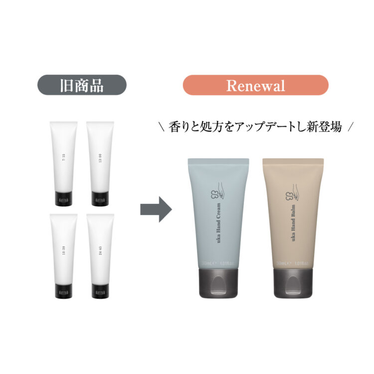 uka hand cream廃盤のお知らせ＆新商品のご紹介 | トータル