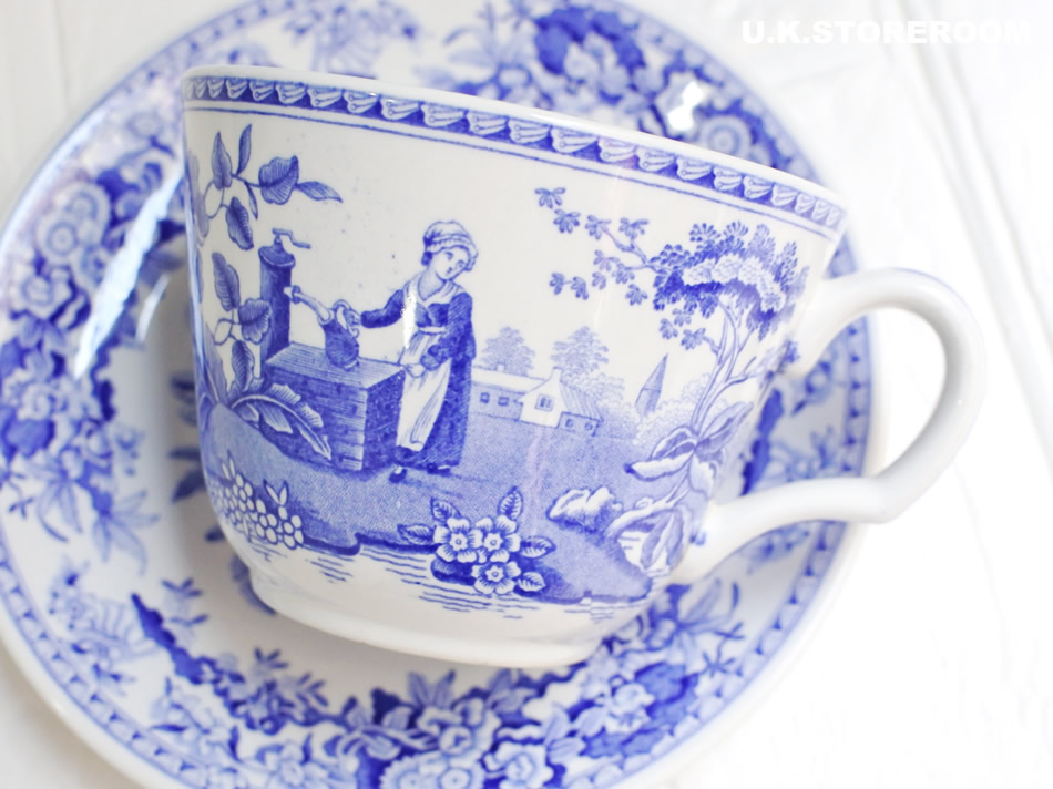 UKストアルームSPO304 Spode スポード ブルールームコレクション