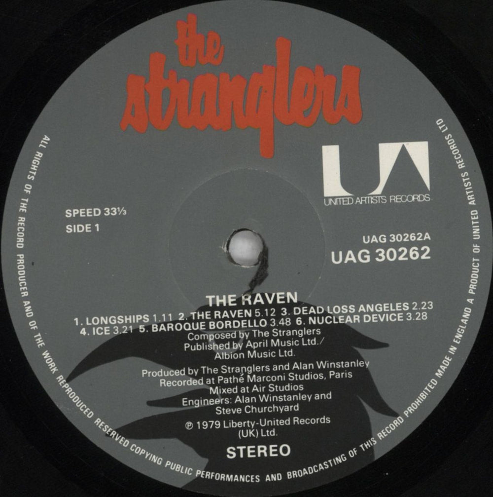 The Stranglers The Raven - 3D Sleeve & Withdrawn Inner - EX UK