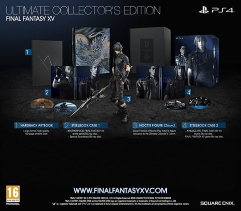 Final Fantasy XV: Ultimate Collector's Ed. w/Figure & Artbook (4