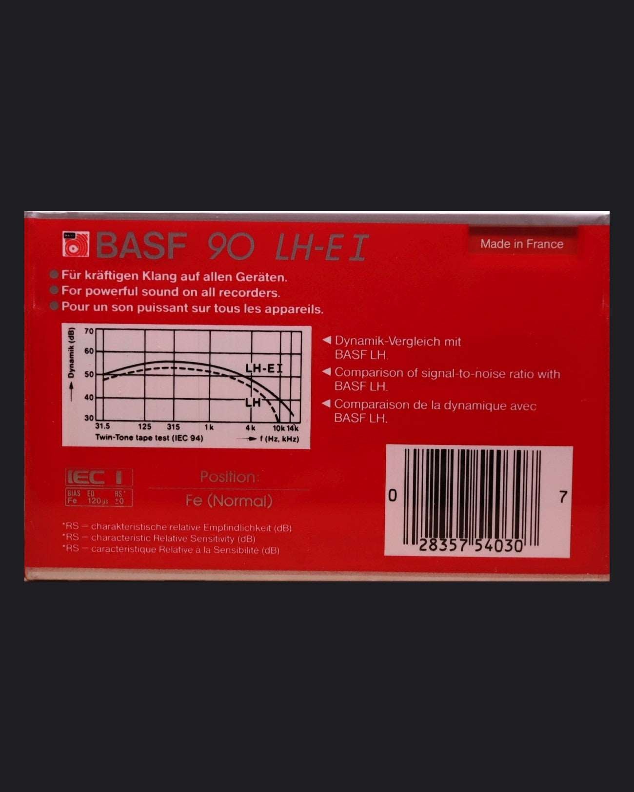 BASF LH Extra I (1982-1983) Cassette Tape - Blank Audio Cassette