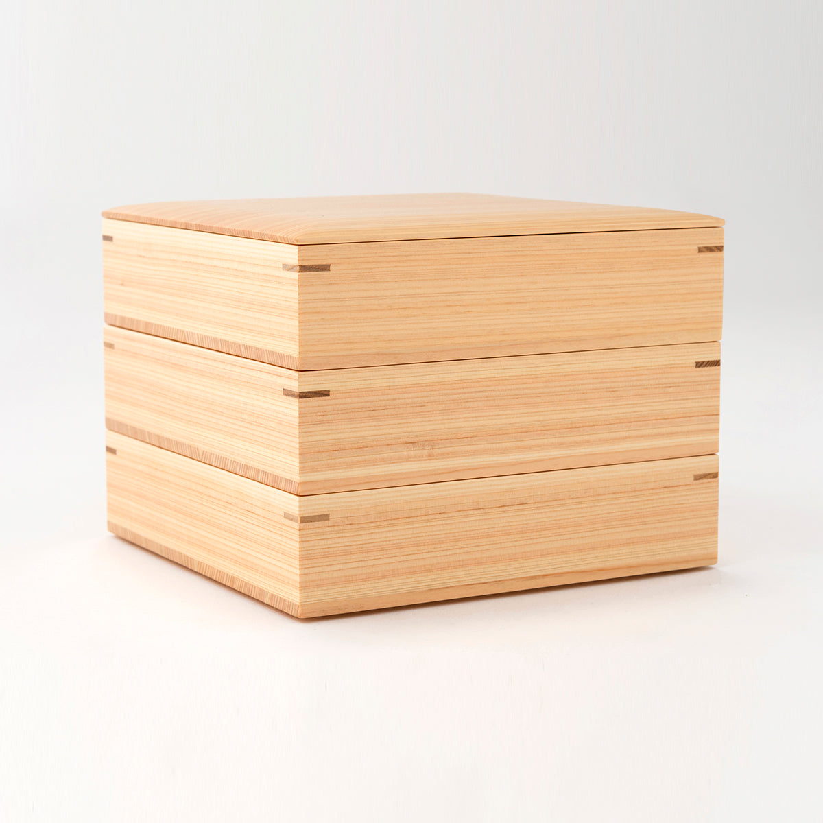 お重 東濃桧の重箱 6寸3段 白木重箱 – 梅沢木材工芸社