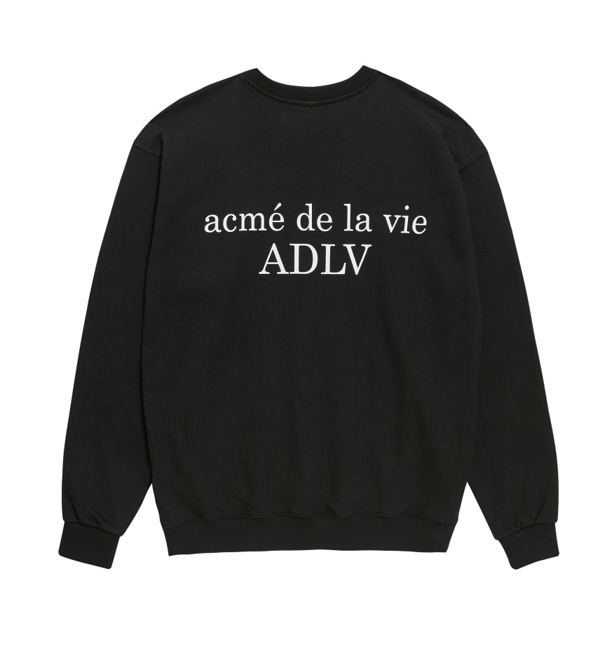 アクメドラビ(acme' de la vie) ADLV BABY FACE SWEATSHIRT BLACK