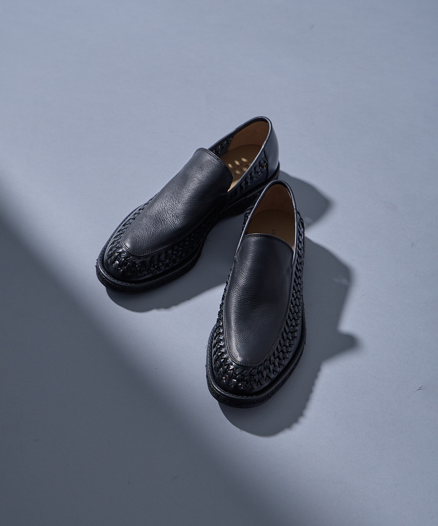 残りわずか｜再入荷なし〉レザークロシェペニーローファー(1 BLACK