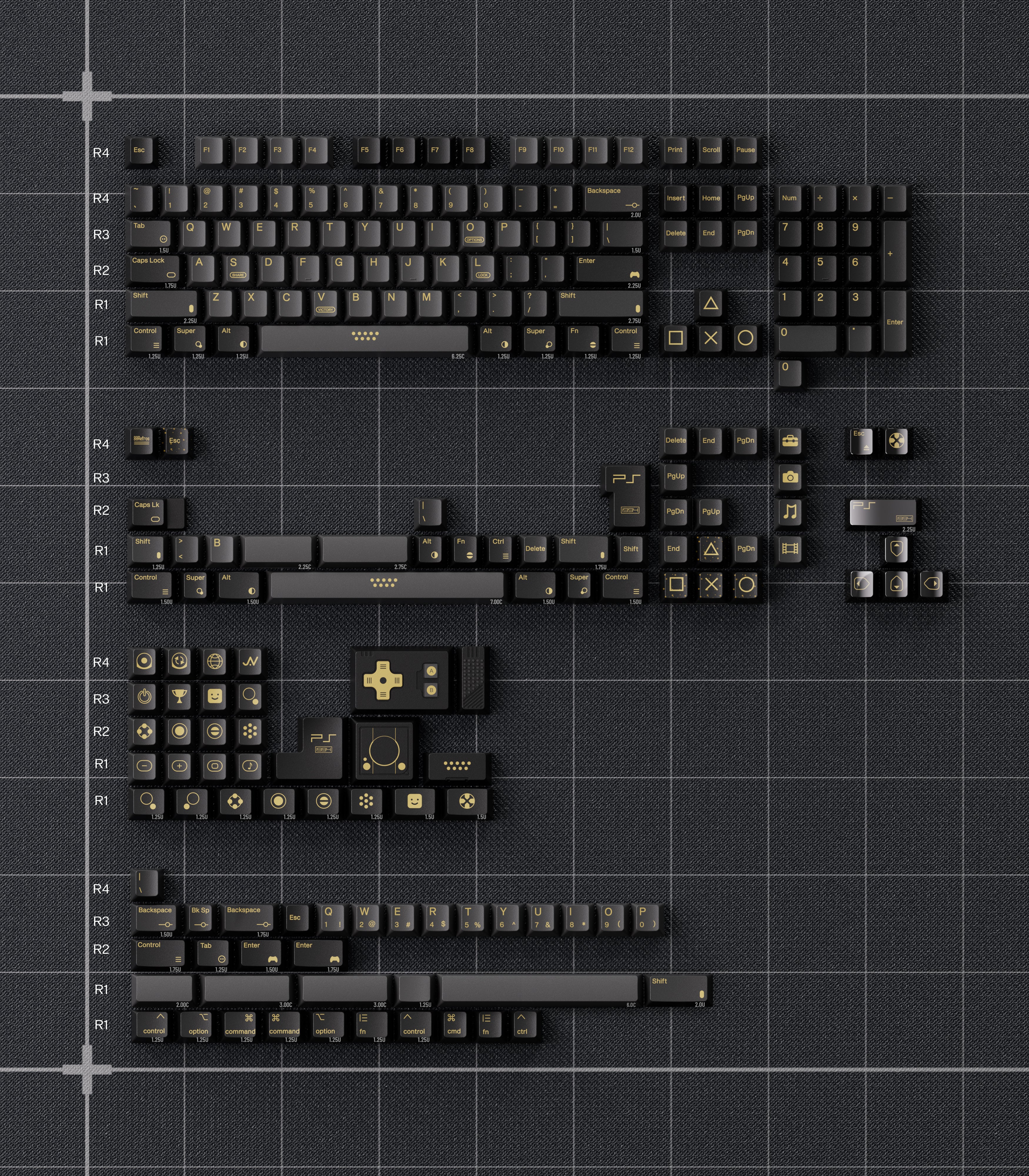 80 RETROS PS1994 PBT+ABS KEYCAP SET – UniKeys