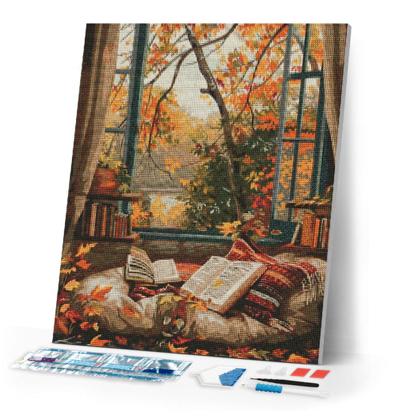 Diamond Painting - Cozy Fall Reading – Figured'Art
