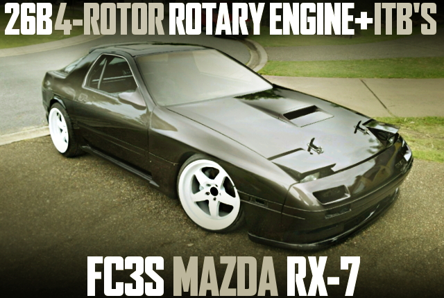 NA仕様26B型4ローターROTARYエンジン!独立スロットル!13Bハウジング