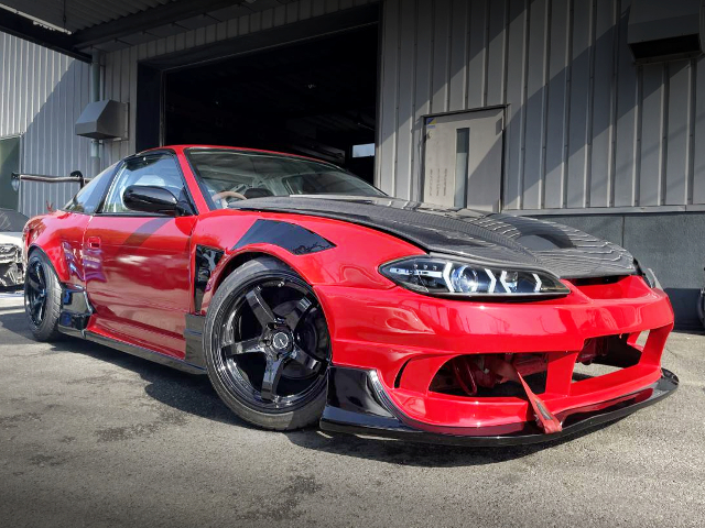 サイクルフェンダー加工!S15シルビア顔!前後ワイドフェンダー!NISTUNE