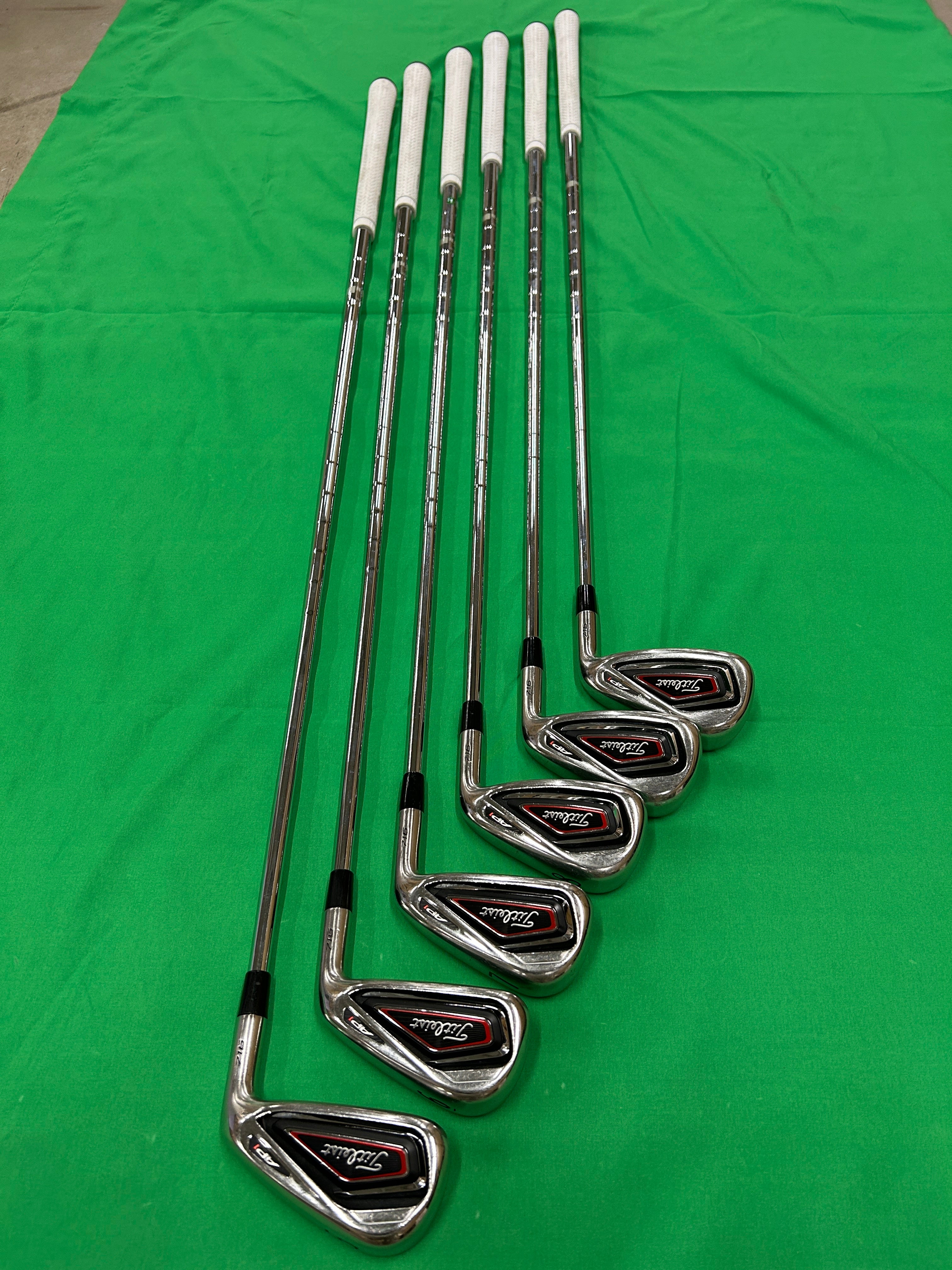 Titleist 716 AP1 irons 5-PW NSPro 950 steel stiff flex – Used Golf