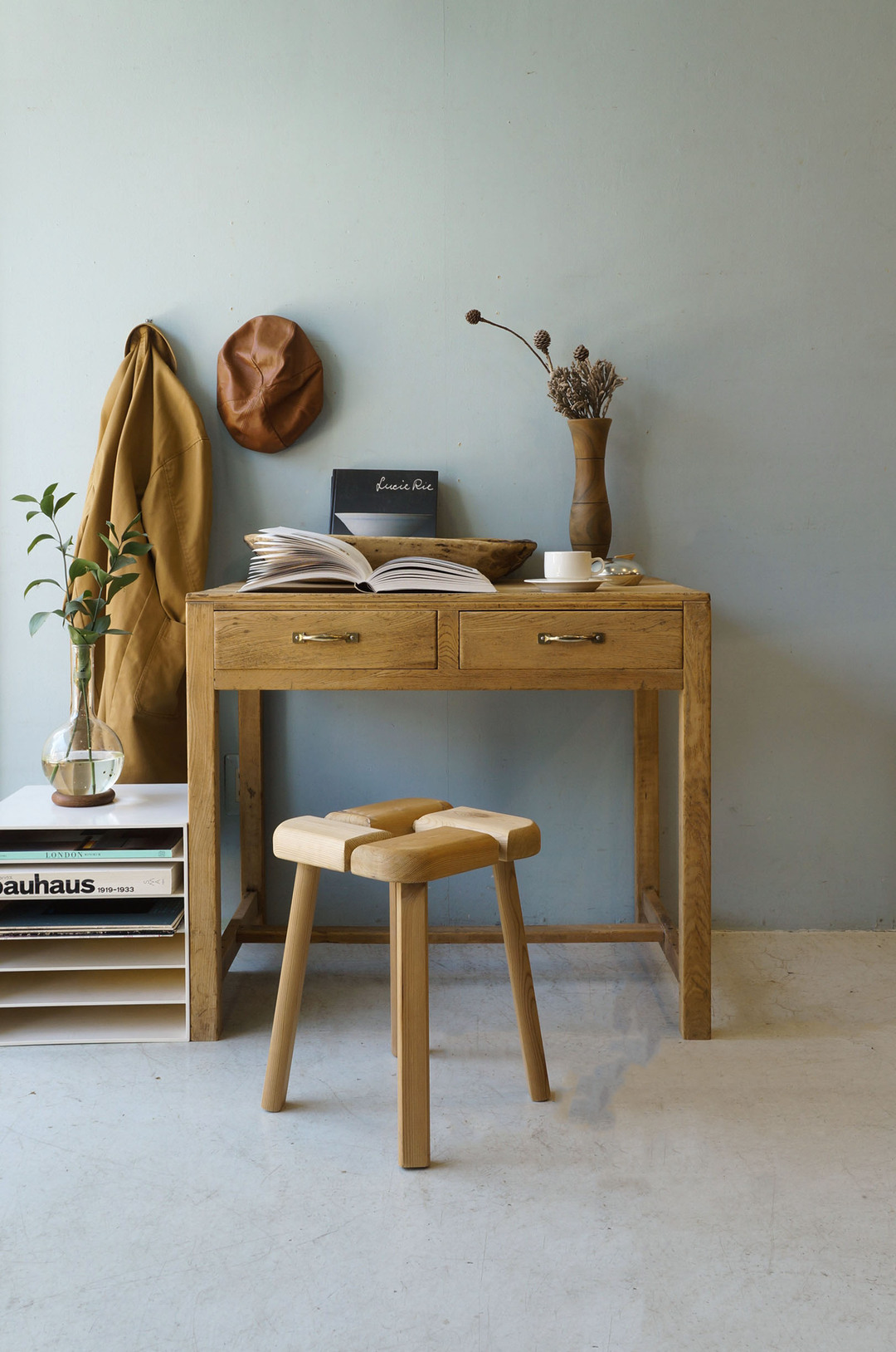 レトロ デスク 机 テーブル 古道具 シャビーシック ナチュラルモダン