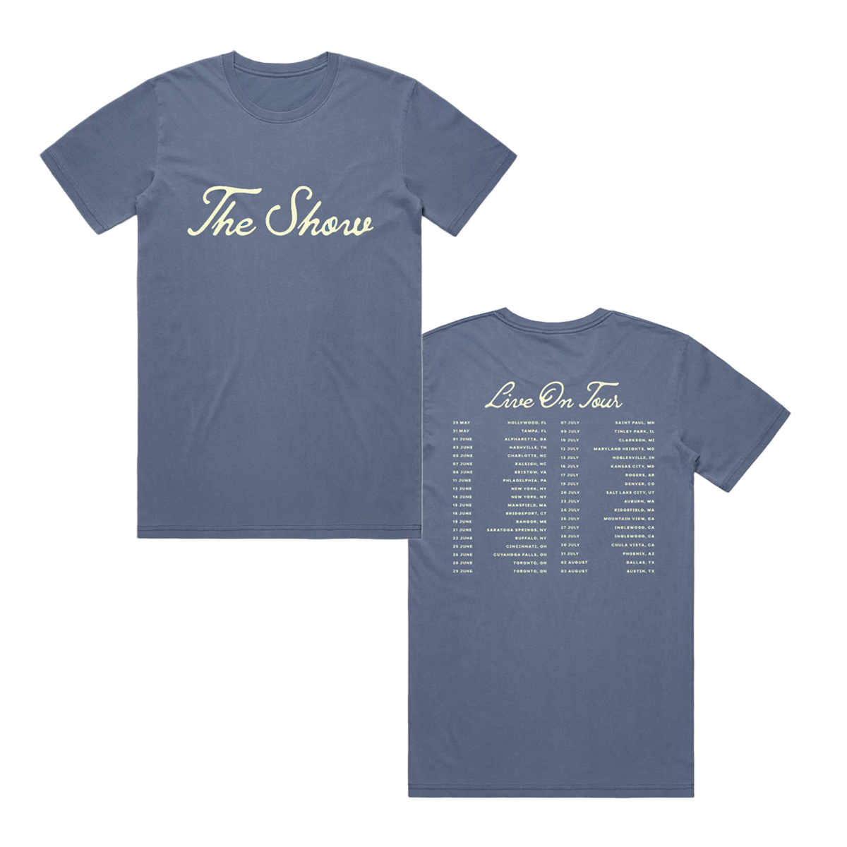 THE SHOW LIVE ON TOUR BLUE TEE – Niall Horan US