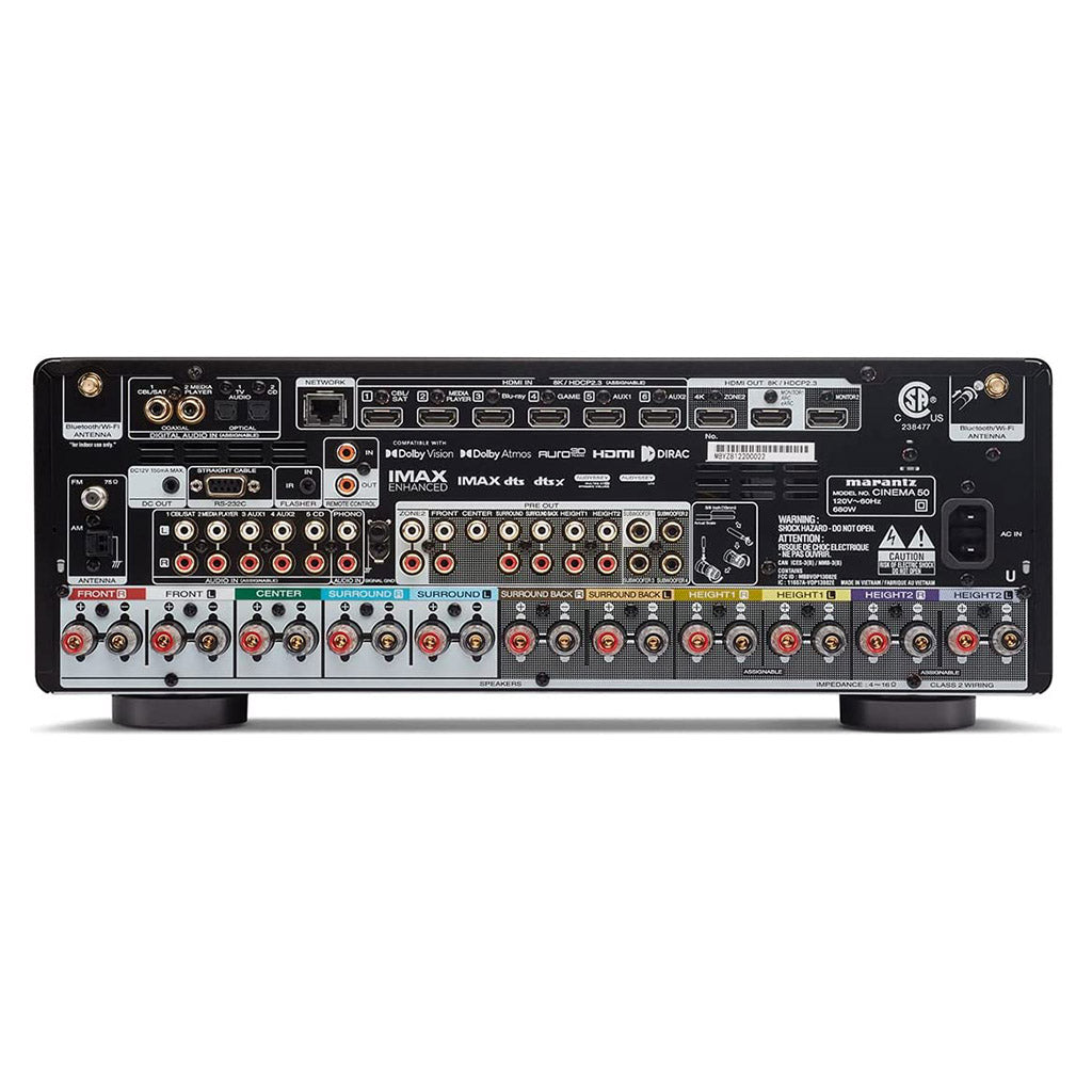 Marantz Cinema 50 9.4 Channel Home Theater AV Receiver w/ Dolby